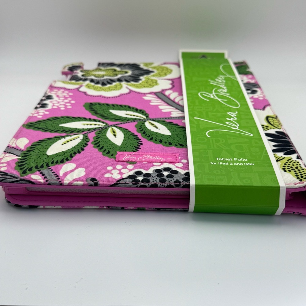 Vera Bradley Tablet Folio Priscilla Pink Fits iPad 2 and Later New - Picture 2 of 9